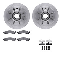 4212-99111 Geospec Brake Rotors w/Heavy-Duty Brake Pads & Hardware, 1995-2007 Ford/Lincoln/Mercury/Mazda, Position: Front