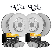 4214-40020 Geospec Brake Rotors w/Heavy-Duty Brake Pads & Hardware, 2005-2006 Mopar, Position: Front and Rear