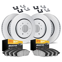 4214-48040 Geospec Brake Rotors w/Heavy-Duty Brake Pads & Hardware, 2015-2020 GM, Position: Front and Rear