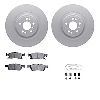 4222-63002 Geospec Brake Rotors w/Heavy-Duty Brake Pads/Sensor & Hardware Kit, 2013-2019 Mercedes-Benz, Position: Front