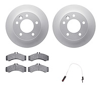 4232-40003 Geospec Brake Rotors w/Heavy-Duty Brake Pads & Sensor, 2002-2006 Multiple Makes/Models, Position: Front