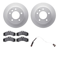 4232-40004 Geospec Brake Rotors w/Heavy-Duty Brake Pads & Sensor, 2002-2006 Multiple Makes/Models, Position: Front