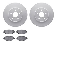 4302-20002 Geospec Brake Rotors with 3000-Series Ceramic Brake Pads Kit, 2001-2008 Multiple Makes/Models, Position: Front