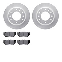 4302-21001 Geospec Brake Rotors with 3000-Series Ceramic Brake Pads Kit, 2006-2006 Kia/Hyundai/Genesis, Position: Rear
