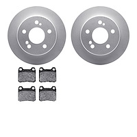 4302-63001 Geospec Brake Rotors with 3000-Series Ceramic Brake Pads Kit, 1984-1995 Mercedes-Benz, Position: Rear