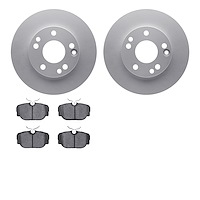 4302-63002 Geospec Brake Rotors with 3000-Series Ceramic Brake Pads Kit, 1987-1993 Mercedes-Benz, Position: Front