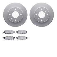 4302-67003 Geospec Brake Rotors with 3000-Series Ceramic Brake Pads Kit, 2011-2013 Renault, Position: Front