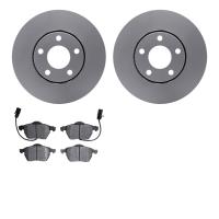 4302-73018 Geospec Brake Rotors with 3000-Series Ceramic Brake Pads Kit, 1998-2008 Audi/Volkswagen, Position: Front