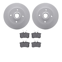 4302-74002 Geospec Brake Rotors with 3000-Series Ceramic Brake Pads Kit, 1985-2002 Audi/Volkswagen, Position: Rear