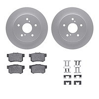 4312-01002 Geospec Brake Rotors with 3000-Series Ceramic Brake Pads & Hardware, 2010-2013 Suzuki, Position: Rear