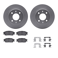 4312-03003 Geospec Brake Rotors with 3000-Series Ceramic Brake Pads & Hardware, 2003-2006 Multiple Makes/Models, Position: Front
