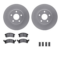 4312-52001 Geospec Brake Rotors with 3000-Series Ceramic Brake Pads & Hardware, 1990-2005 GM, Position: Front