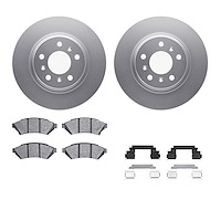 4312-52009 Geospec Brake Rotors with 3000-Series Ceramic Brake Pads & Hardware, 2004-2009 GM, Position: Front