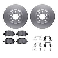 4312-53004 Geospec Brake Rotors with 3000-Series Ceramic Brake Pads & Hardware, 2006-2010 GM, Position: Front