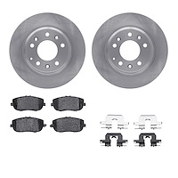 4312-54100 Geospec Brake Rotors with 3000-Series Ceramic Brake Pads & Hardware, 2006-2015 Ford/Lincoln/Mercury/Mazda, Position: