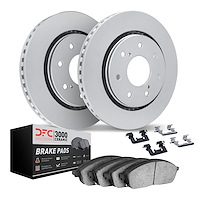4312-54137 Geospec Brake Rotors with 3000-Series Ceramic Brake Pads & Hardware, 2010-2014 Ford/Lincoln/Mercury/Mazda, Position: