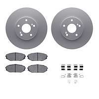 4312-59030 Geospec Brake Rotors with 3000-Series Ceramic Brake Pads & Hardware, 1999-2004 Acura/Honda, Position: Front