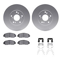 4312-59065 Geospec Brake Rotors with 3000-Series Ceramic Brake Pads & Hardware, 2003-2021 Acura/Honda, Position: Front