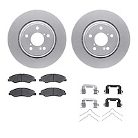 4312-59082 Geospec Brake Rotors with 3000-Series Ceramic Brake Pads & Hardware, Fits Select Acura/Honda, Position: Front
