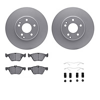 4312-63025 Geospec Brake Rotors with 3000-Series Ceramic Brake Pads & Hardware, 1996-2008 Multiple Makes/Models, Position: Front