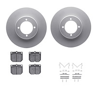 4312-67001 Geospec Brake Rotors with 3000-Series Ceramic Brake Pads & Hardware, 1970-1973 Infiniti/Nissan, Position: Front