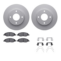 4312-67050 Geospec Brake Rotors with 3000-Series Ceramic Brake Pads & Hardware, 2007-2017 Infiniti/Nissan, Position: Front