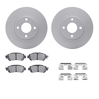 4312-67068 Geospec Brake Rotors with 3000-Series Ceramic Brake Pads & Hardware, Fits Select Infiniti/Nissan, Position: Front