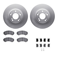 4312-72018 Geospec Brake Rotors with 3000-Series Ceramic Brake Pads & Hardware, 2004-2011 Mitsubishi, Position: Front