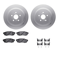 4312-75031 Geospec Brake Rotors with 3000-Series Ceramic Brake Pads & Hardware, Fits Select Lexus/Toyota/Scion, Position: Rear