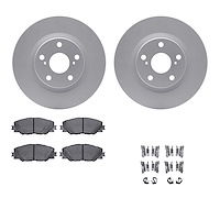 4312-76069 Geospec Brake Rotors with 3000-Series Ceramic Brake Pads & Hardware, 2006-2020 Multiple Makes/Models, Position: Front