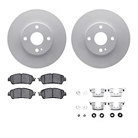 4312-91004 Geospec Brake Rotors with 3000-Series Ceramic Brake Pads & Hardware, 2016-2020 Multiple Makes/Models, Position: Front