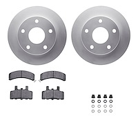 4412-40004 Geospec Brake Rotors with Ultimate-Duty Brake Pads & Hardware, 1994-1999 Mopar, Position: Front