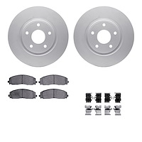 4412-40019 Geospec Brake Rotors with Ultimate-Duty Brake Pads & Hardware, Fits Select Multiple Makes/Models, Position: Front
