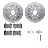 4412-42004 Geospec Brake Rotors with Ultimate-Duty Brake Pads & Hardware, 2006-2010 Mopar, Position: Rear