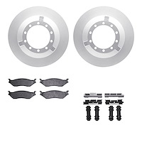 4412-54021 Geospec Brake Rotors with Ultimate-Duty Brake Pads & Hardware, 1999-2004 Ford/Lincoln/Mercury/Mazda, Position: Rear,