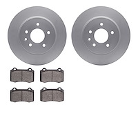 4502-20038 Geospec Brake Rotors w/5000 Advanced Brake Pads Kit, 2000-2006 Jaguar, Position: Rear