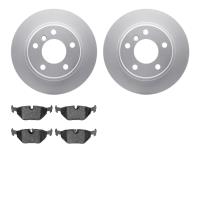 4502-31140 Geospec Brake Rotors w/5000 Advanced Brake Pads Kit, 1991-1999 BMW, Position: Rear