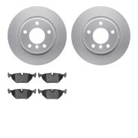 4502-31158 Geospec Brake Rotors w/5000 Advanced Brake Pads Kit, 1999-2006 BMW, Position: Rear