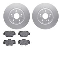 4502-58025 Geospec Brake Rotors w/5000 Advanced Brake Pads Kit, 1997-2005 Acura/Honda, Position: Rear