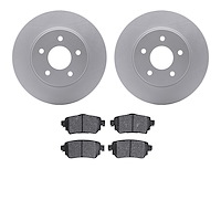 4502-67157 Geospec Brake Rotors w/5000 Advanced Brake Pads Kit, Fits Select Infiniti/Nissan, Position: Rear