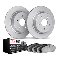4502-73000 Geospec Brake Rotors w/5000 Advanced Brake Pads Kit, Fits Select Audi/Volkswagen, Position: Rear