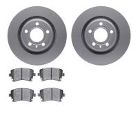 4502-73095 Geospec Brake Rotors w/5000 Advanced Brake Pads Kit, 2004-2009 Audi/Volkswagen, Position: Rear