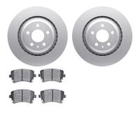 4502-73124 Geospec Brake Rotors w/5000 Advanced Brake Pads Kit, 2007-2011 Audi/Volkswagen, Position: Rear
