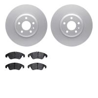 4502-73132 Geospec Brake Rotors w/5000 Advanced Brake Pads Kit, 2008-2011 Audi/Volkswagen, Position: Front