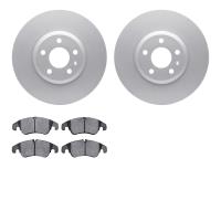 4502-73134 Geospec Brake Rotors w/5000 Advanced Brake Pads Kit, 2009-2012 Audi/Volkswagen, Position: Front