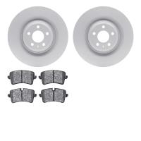 4502-73143 Geospec Brake Rotors w/5000 Advanced Brake Pads Kit, 2011-2018 Audi/Volkswagen, Position: Rear