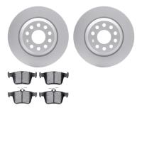 4502-73170 Geospec Brake Rotors w/5000 Advanced Brake Pads Kit, Fits Select Audi/Volkswagen, Position: Rear