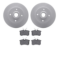4502-74075 Geospec Brake Rotors w/5000 Advanced Brake Pads Kit, 1985-1998 Audi/Volkswagen, Position: Rear
