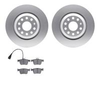 4502-74119 Geospec Brake Rotors w/5000 Advanced Brake Pads Kit, Fits Select Audi/Volkswagen, Position: Rear