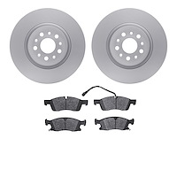 4502-79012 Geospec Brake Rotors w/5000 Advanced Brake Pads Kit, Fits Select Maserati, Position: Front
